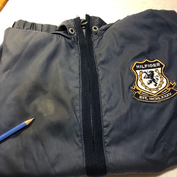 Tommy Hilfiger Boys jacket windbreaker Navy M 8-10 - Picture 11 of 15